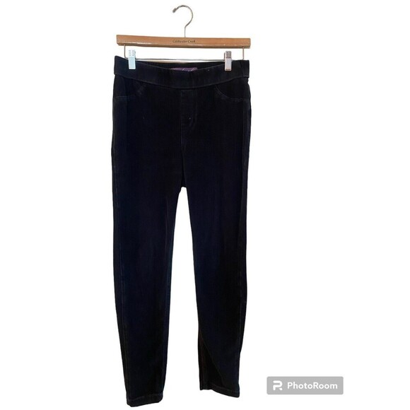 Gloria Vanderbilt Black Corduroy Strech Pants Sz.M - Picture 1 of 4